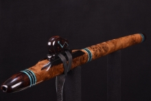 Black Nargusta Native American Flute, Minor, Mid G-4, #G33J